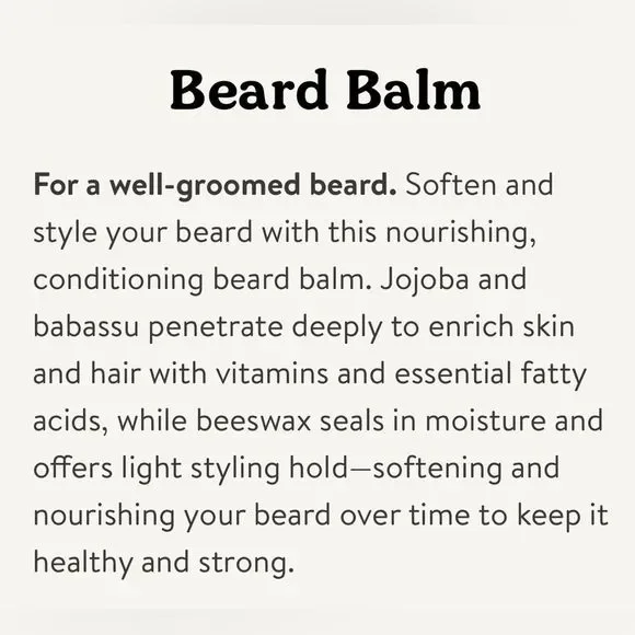 $14❤️‍🔥 LAST 1! Badger Balm Organic Beard Balm 🧔‍♂️ NEW IN BOX Natural Men’s - Picture 5 of 5